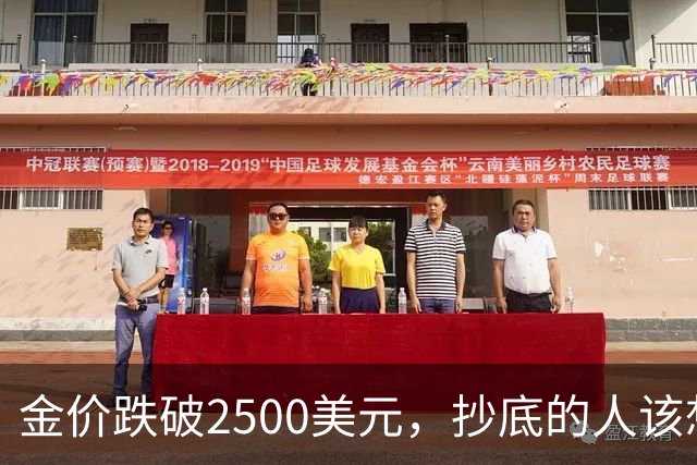 金价跌破2500美元，抄底的人该想清楚什么？